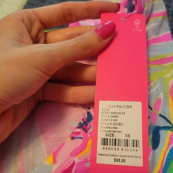 NWT Lilly Pulitzer pajama set - Picture 3 of 4